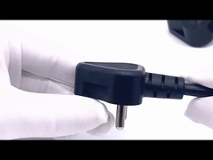 Set di cavi di alimentazione con spina India a 3 pin 6A 250V