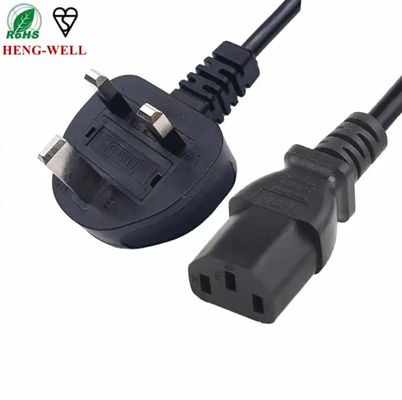 ASTA C13 connettore cavo di alimentazione BSI UK cavi fusibile 3 pin elettronica di consumo 250A 13A cavo di alimentazione CA