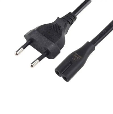 Per la Russia CE VDE ENEC AC Europ 2 Prong IEC C7 Stagno elettrico 2.5A 250V 2 pin Eu Cable di alimentazione