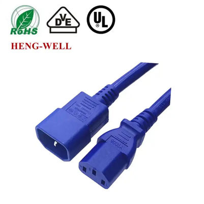 IEC C13 C14 C19 C20 C21 Cavi di alimentazione 18/16/14AWG Cavo di alimentazione blu/rosso/nero