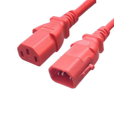 Cable di estensione di alimentazione IEC personalizzato IEC320 C14 a C13 Collegatore di blocco 1.2m 1.5m