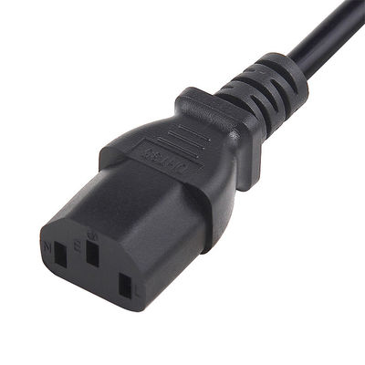 250V C13 Sud Africa Cordone di alimentazione 3 pin di estensione per computer