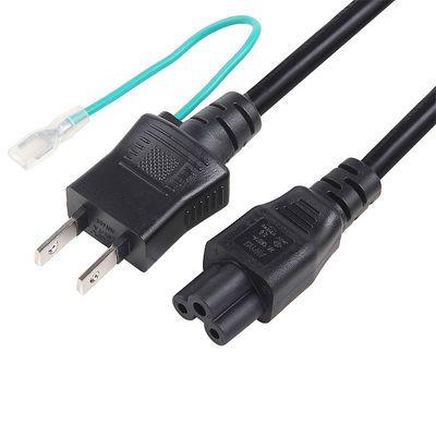 JIS Japan Power Cord Plug Nero 3 pin Jet Approvazione PSE 7A 15A 125V