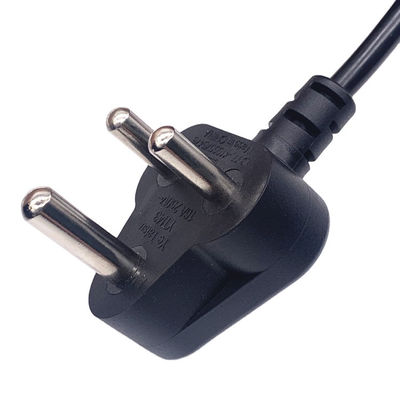 AC India Power Cord 3 Pin Plug 16A 250V Cable di estensione elettrica IEC C13 BIS