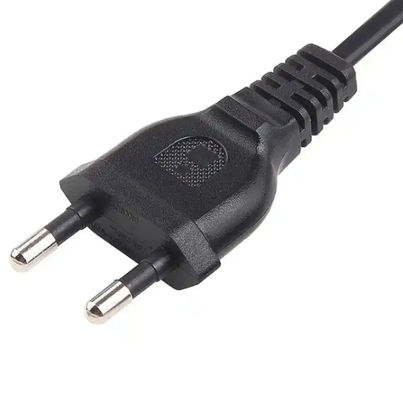 2 Pin Korea Power Cord AC Plug di estensione KC Approvazione 2.5A 250V