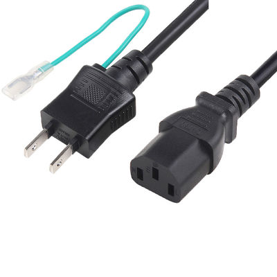 12A 125V Giappone cavo di alimentazione PSE a C13 innesco nero con filo di terra