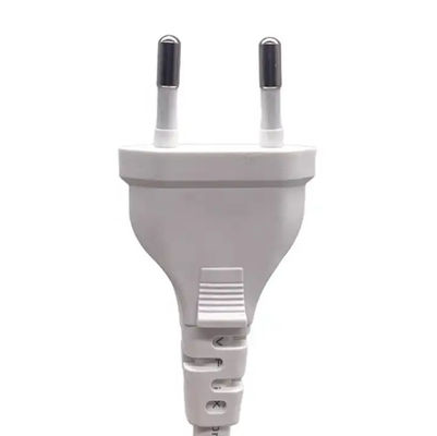 Cavo di alimentazione a 2 pin piatto con presa europea VDE 2.5A 250V