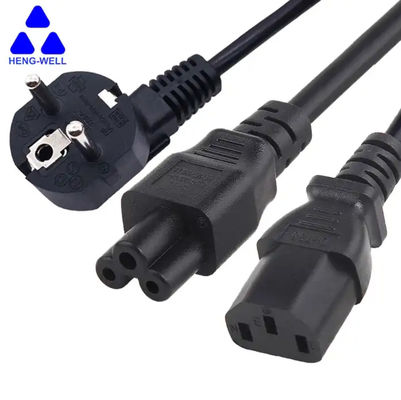 VDE 3 Prong Power Cord KC Certificato 16A 250V C13 C5 Plug Maschio a femmina Corde di alimentazione CA