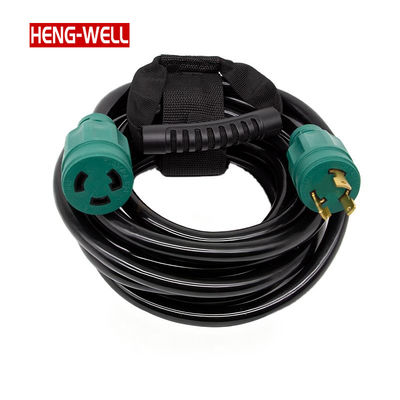 Corde di estensione del generatore SJTW da 30A a 125V NEMA L5-30P a L5-30R IP44 impermeabile per uso esterno