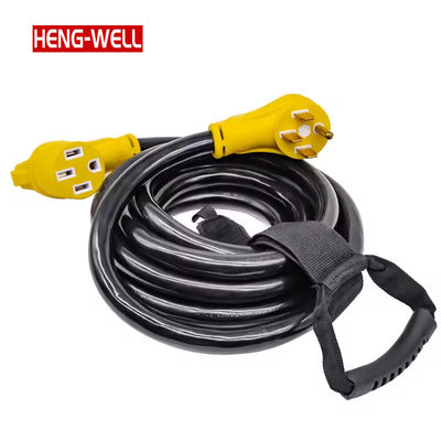 50 Amp 100 piedi impermeabile all'aperto RV cavo di estensione 14-50P/14-50R conduttore di rame 250V NEMA STW AC Power Cord Sjtw tipo di filo