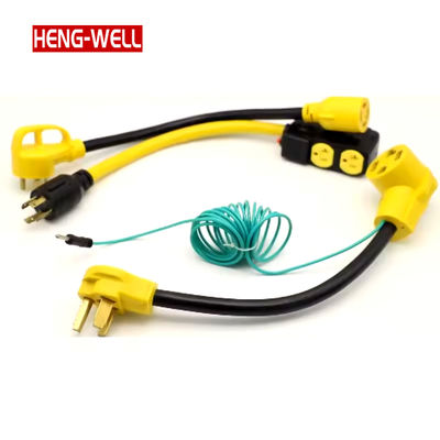 Cavo adattatore per camper per impieghi gravosi da 1 piede, 10 AWG STW con NEMA 10-30P/14-50P/6-50P 14-50R, convertitore di spina di alimentazione da 30/50 Amp, tipo di filo SJTW, nessuna recensione ancora, certificato